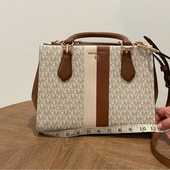 MICHAEL MICHAEL KORS
Marilyn Medium Logo Stripe Satchel - Picture 8 of 8